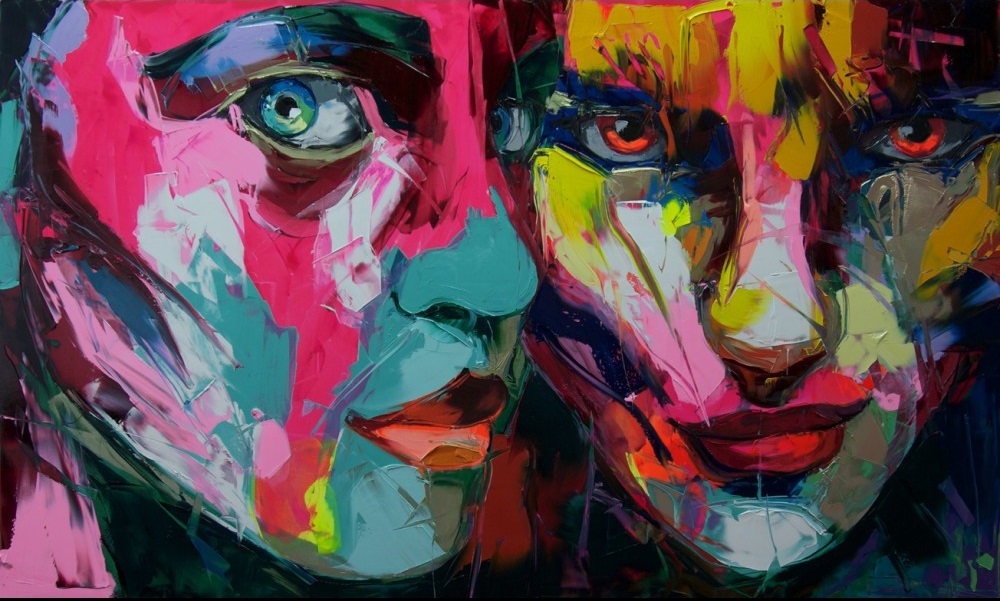 Francoise Nielly Portrait Palette Painting Expression Face233